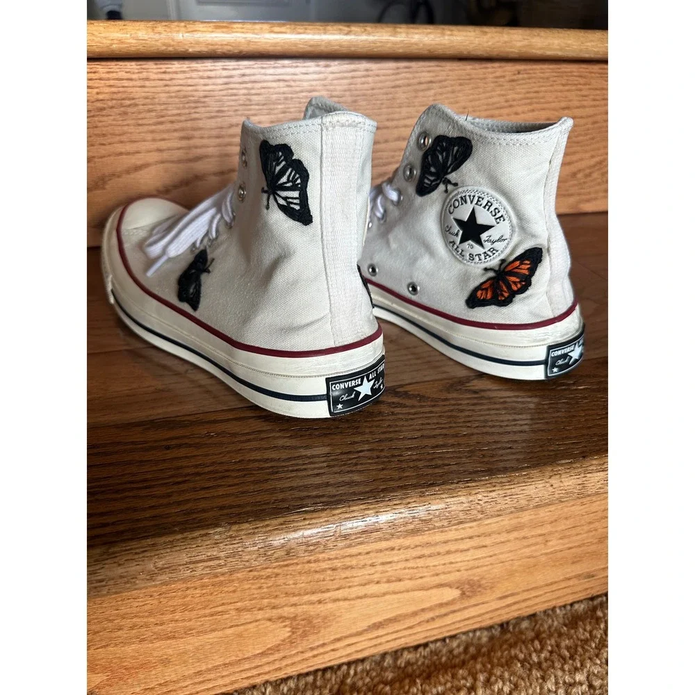 Converse Chuck Taylor All Star High Top Butterfly Embroidered‎ Cream Canvas
